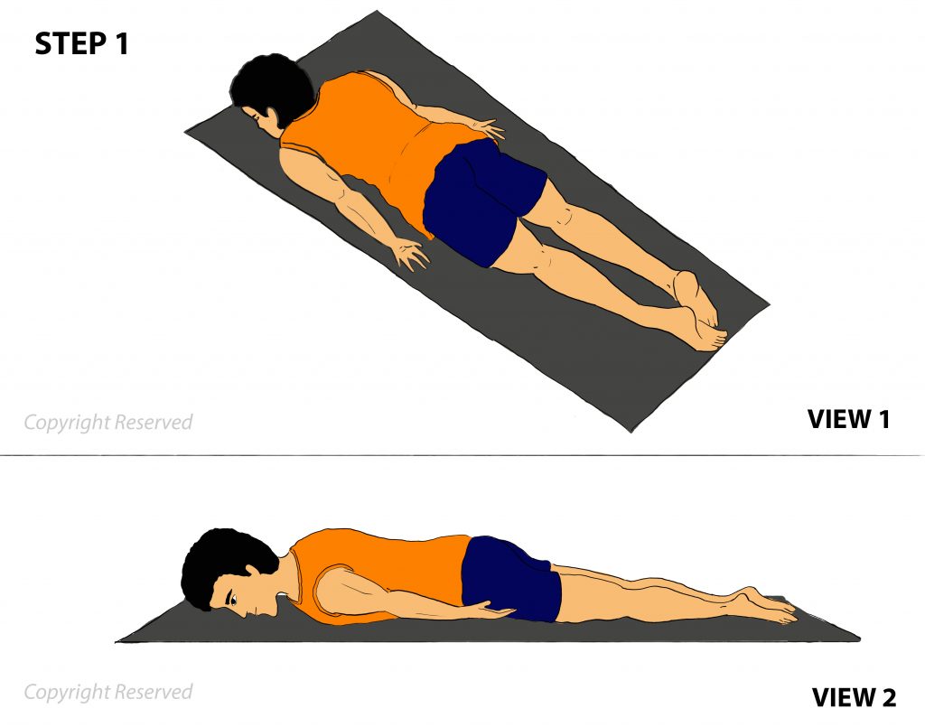 bhujangasana step-1