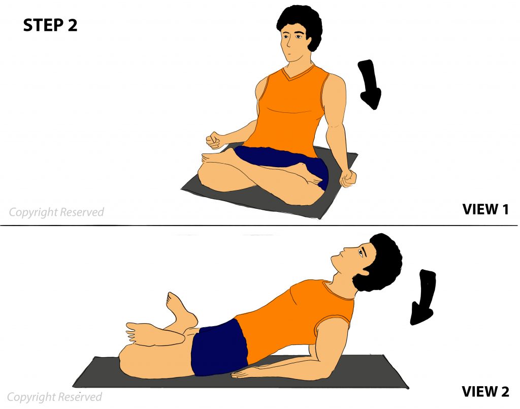 Matsyasana step 2