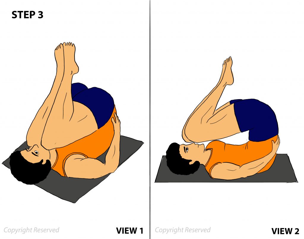 sarvangasana step 3