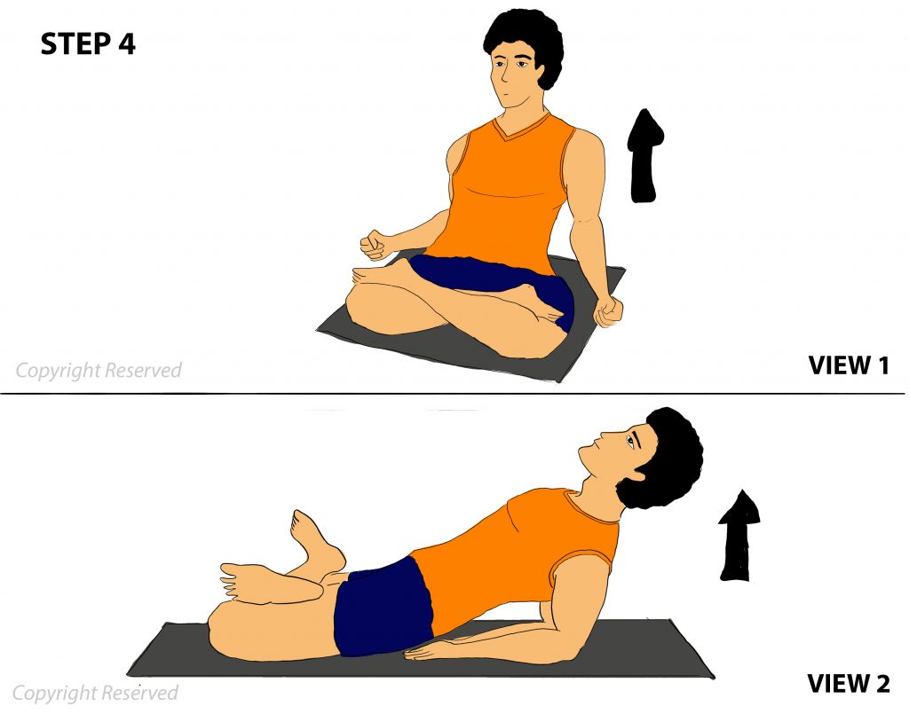 Matsyasana step 4