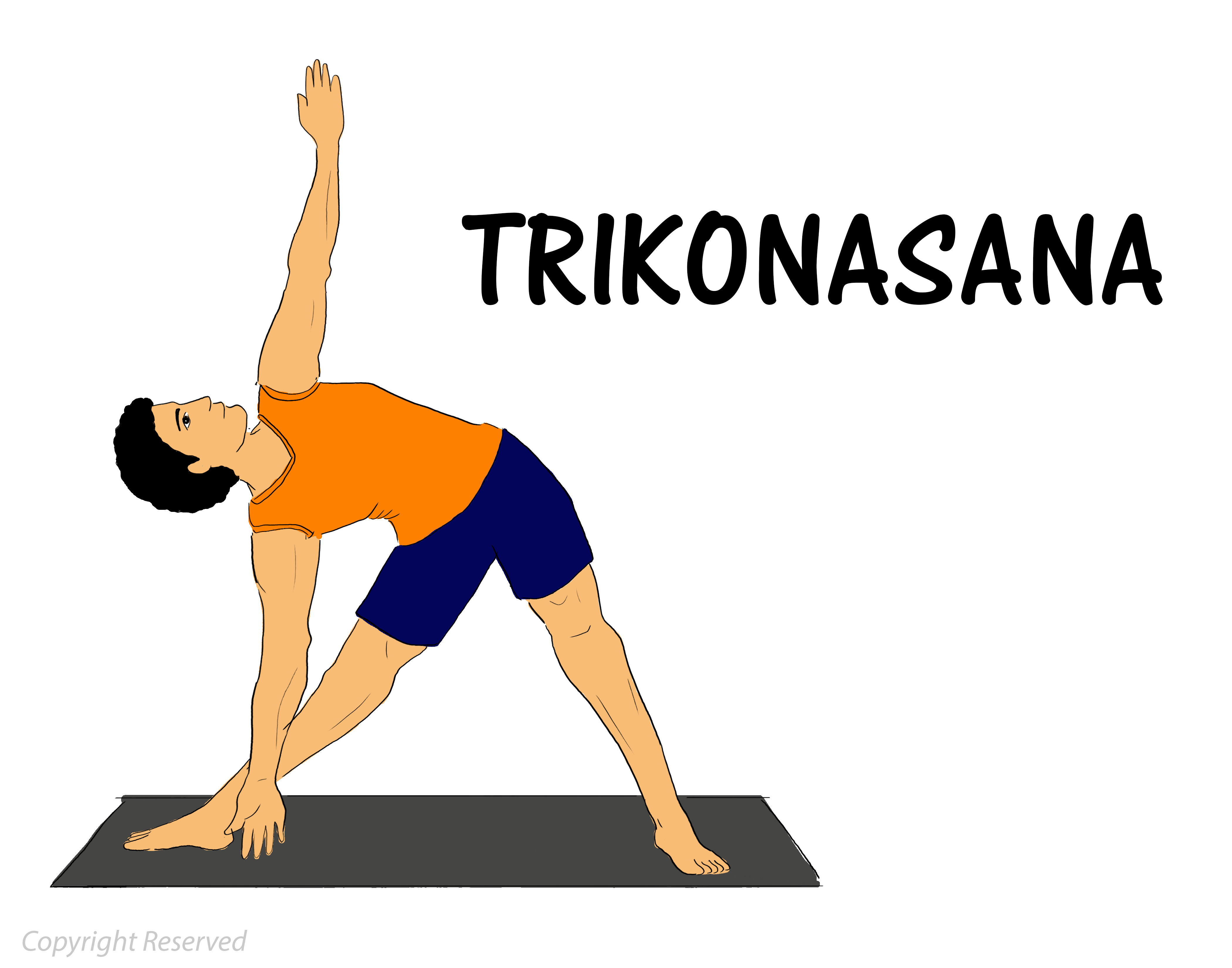 Yoga Backpack Trikonasana: ideal for your yoga mat